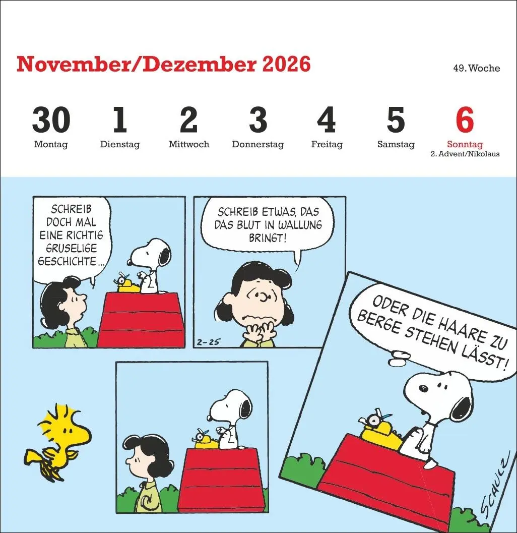 Bild: 9783756411405 | Peanuts Premium-Postkartenkalender 2026 | Heye | Kalender | 54 S.