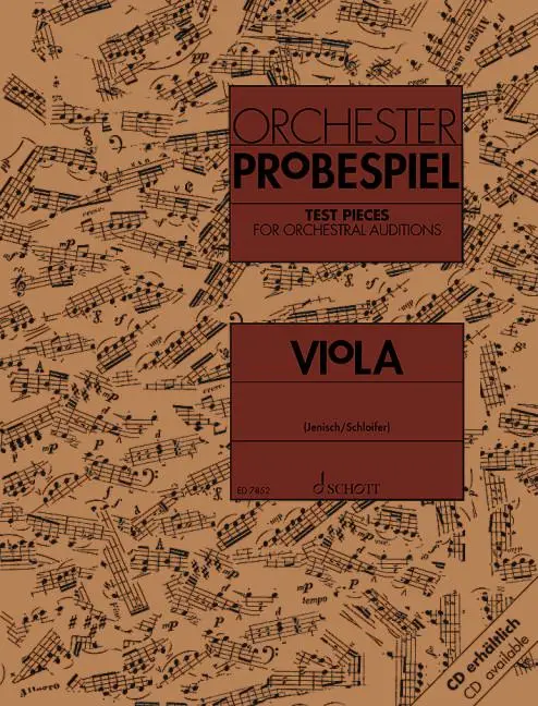 Cover: 9790001081405 | Orchester-Probespiel Viola | Eckart Schloifer (u. a.) | Broschüre