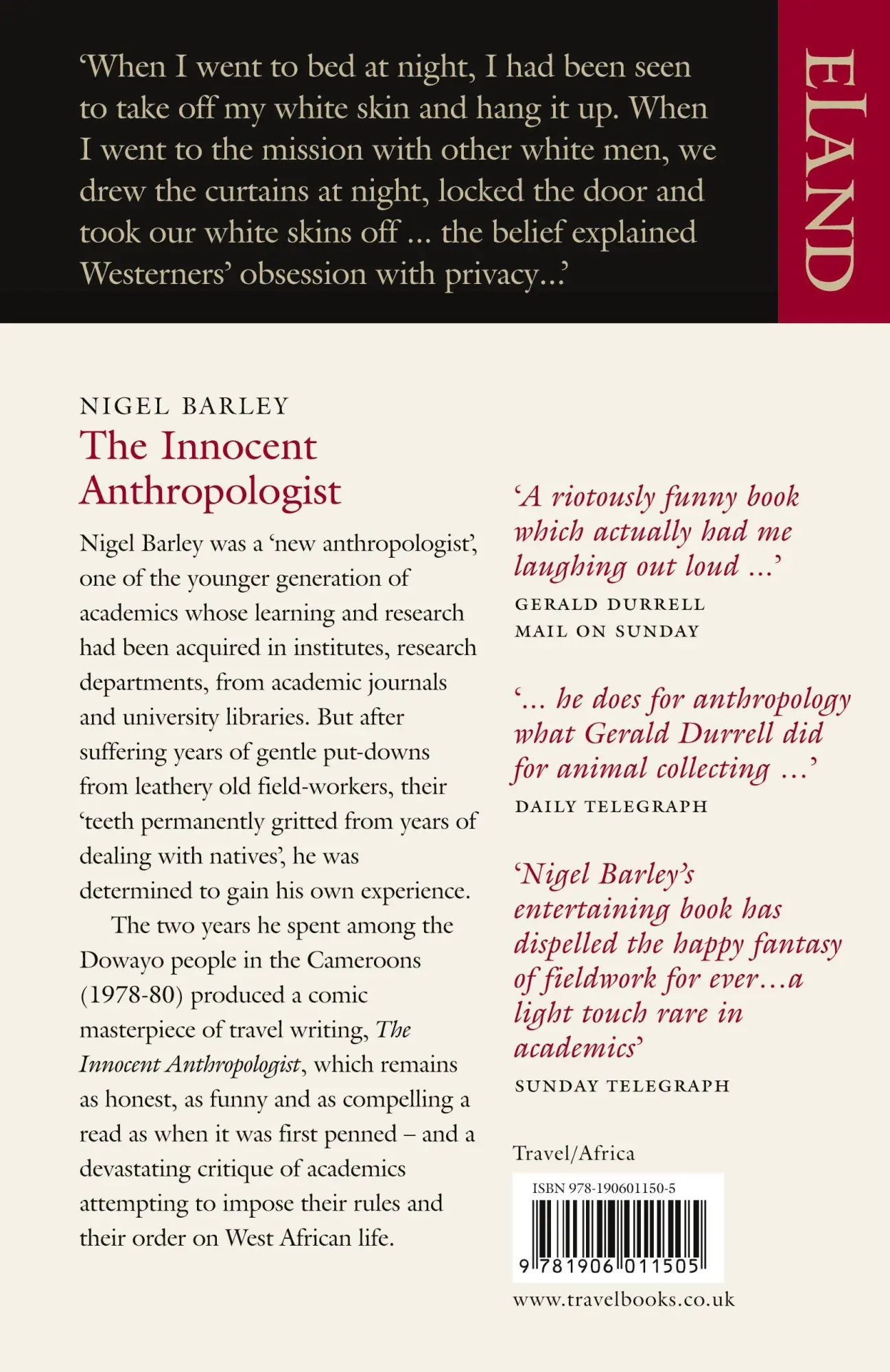 Rückseite: 9781906011505 | The Innocent Anthropologist | Notes from a Mud Hut | Nigel Barley