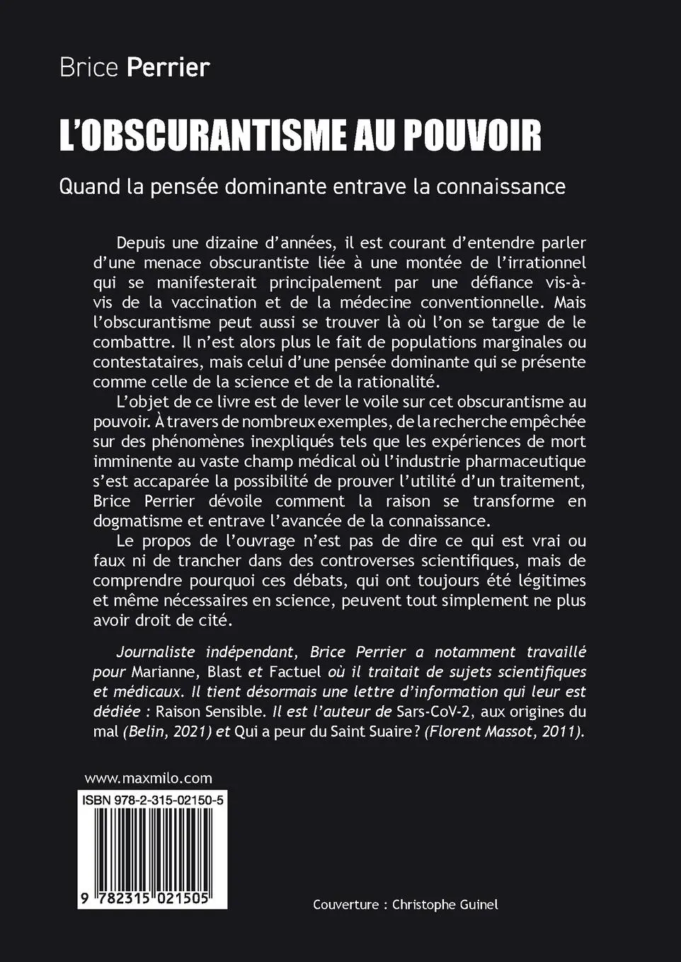 Rückseite: 9782315021505 | L'Obscurantisme au pouvoir | Brice Perrier | Taschenbuch | Französisch