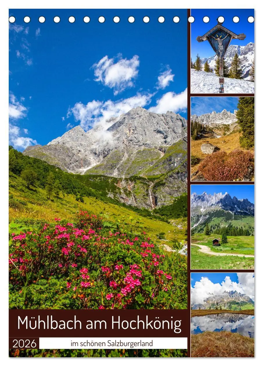 Cover: 9783457281505 | Mühlbach am Hochkönig (Tischkalender 2026 DIN A5 hoch), CALVENDO...