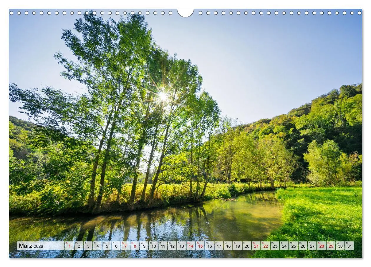 Bild: 9783457351505 | Unterwegs im Großen Lautertal (Wandkalender 2026 DIN A3 quer),...