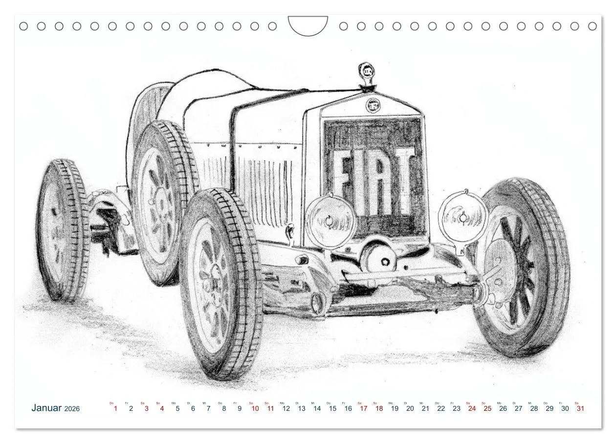 Bild: 9783457661505 | Vintage Sports Cars (Wandkalender 2026 DIN A4 quer), CALVENDO...