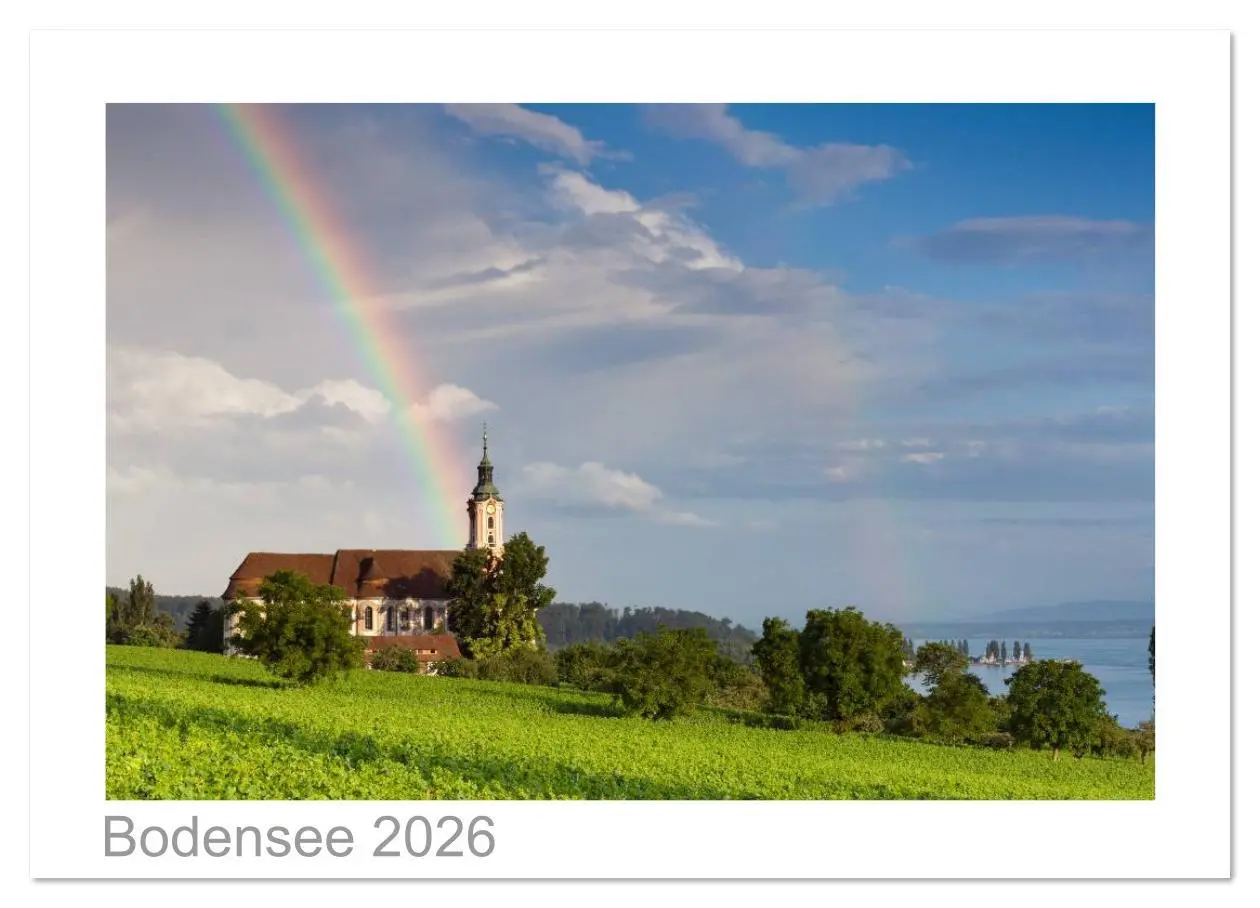 Cover: 9783516201505 | Bodensee 2026 (Wandkalender 2026 DIN A2 quer), CALVENDO Monatskalender