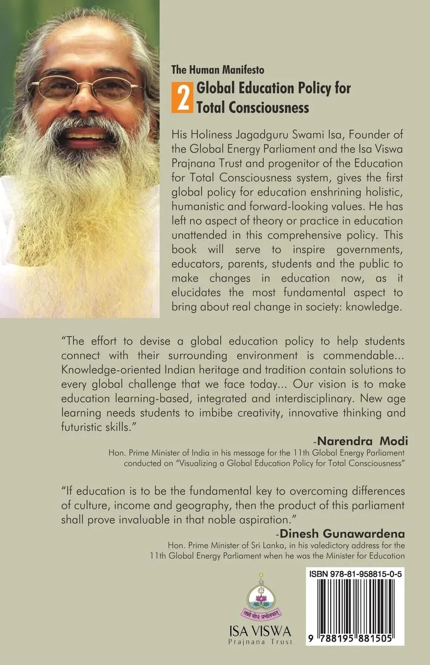 Rückseite: 9788195881505 | The Human Manifesto Part 2 | His Holiness Jagadguru Swami Isa | Buch