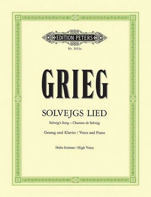 Cover: 9790014011505 | Solvejgs Lied | Edvard Grieg | Taschenbuch | Edition Peters | Buch