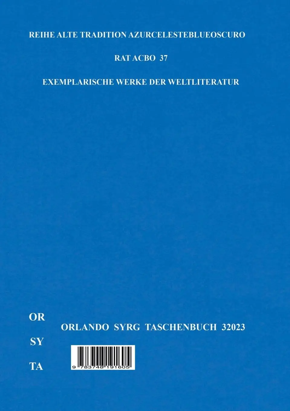 Rückseite: 9783748191605 | Friedrich Hölderlins Lyrik | Ausgewählte Gedichte | Hölderlin | Buch