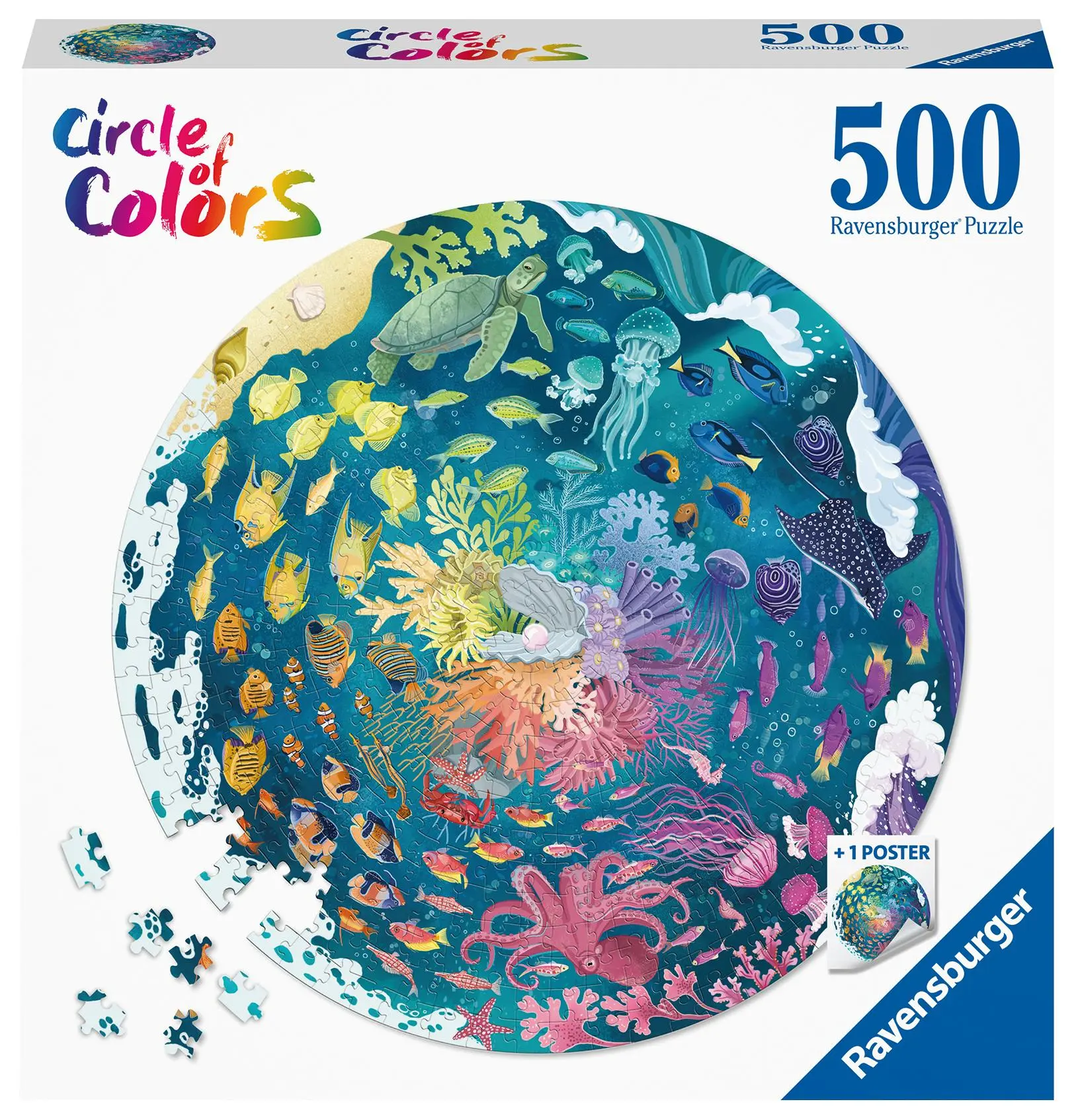 Cover: 4005556171705 | Ravensburger Puzzle 17170 Circle of Colors - Ocean &amp; Submarine 500...