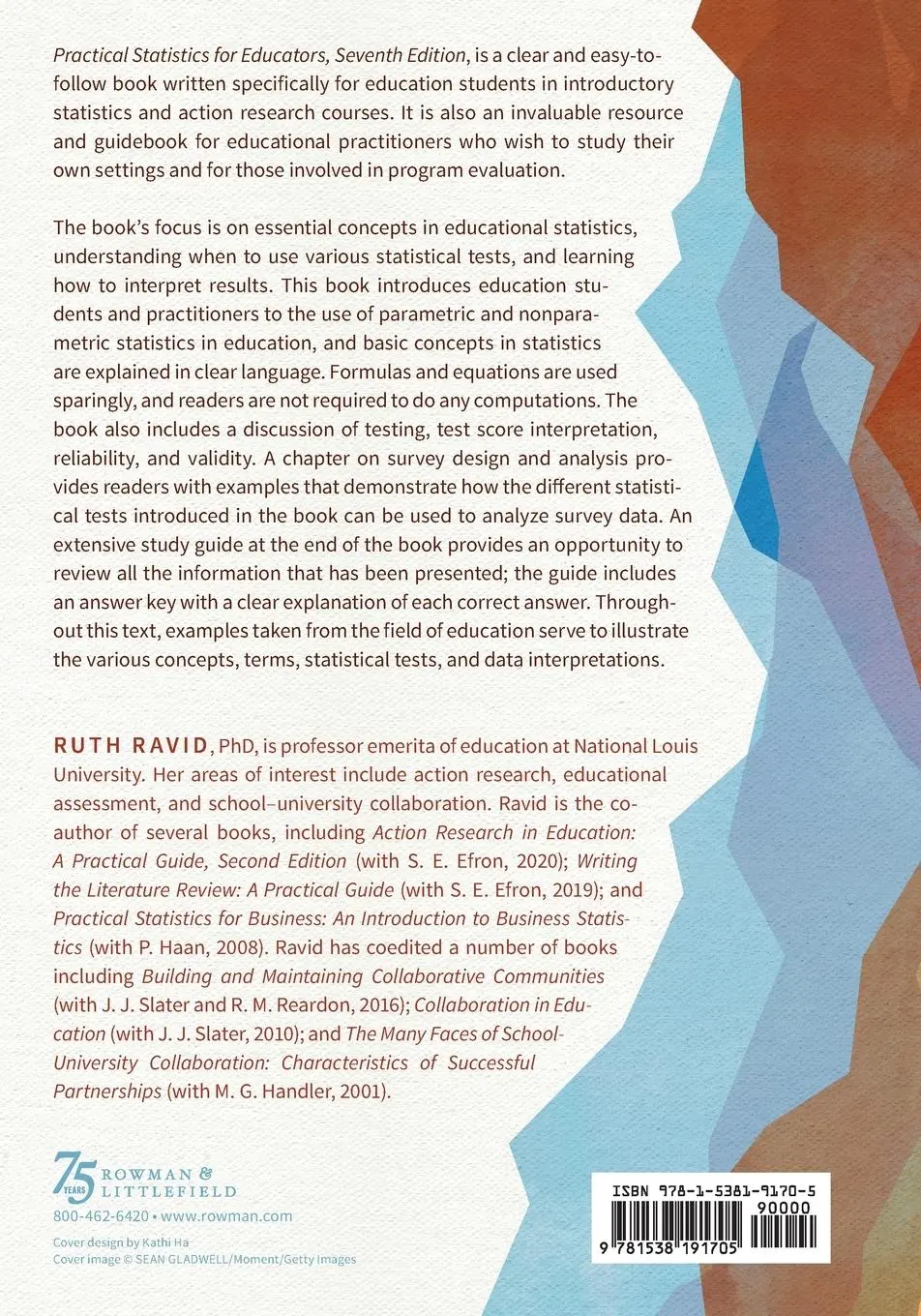 Rückseite: 9781538191705 | Practical Statistics for Educators | Ruth Ravid | Taschenbuch | 2024