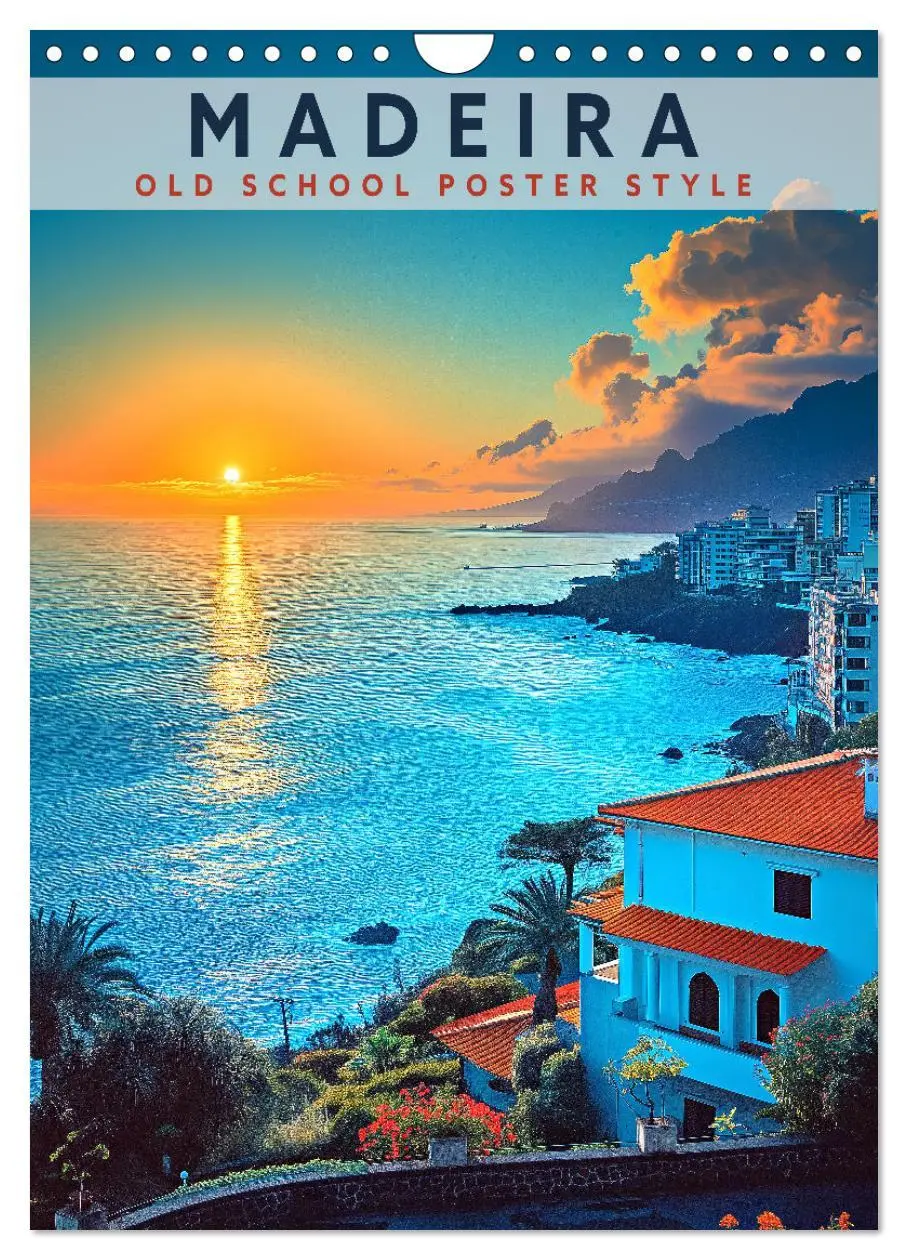 Cover: 9783516281705 | Madeira - Old School Poster Style (Wandkalender 2026 DIN A4 hoch),...