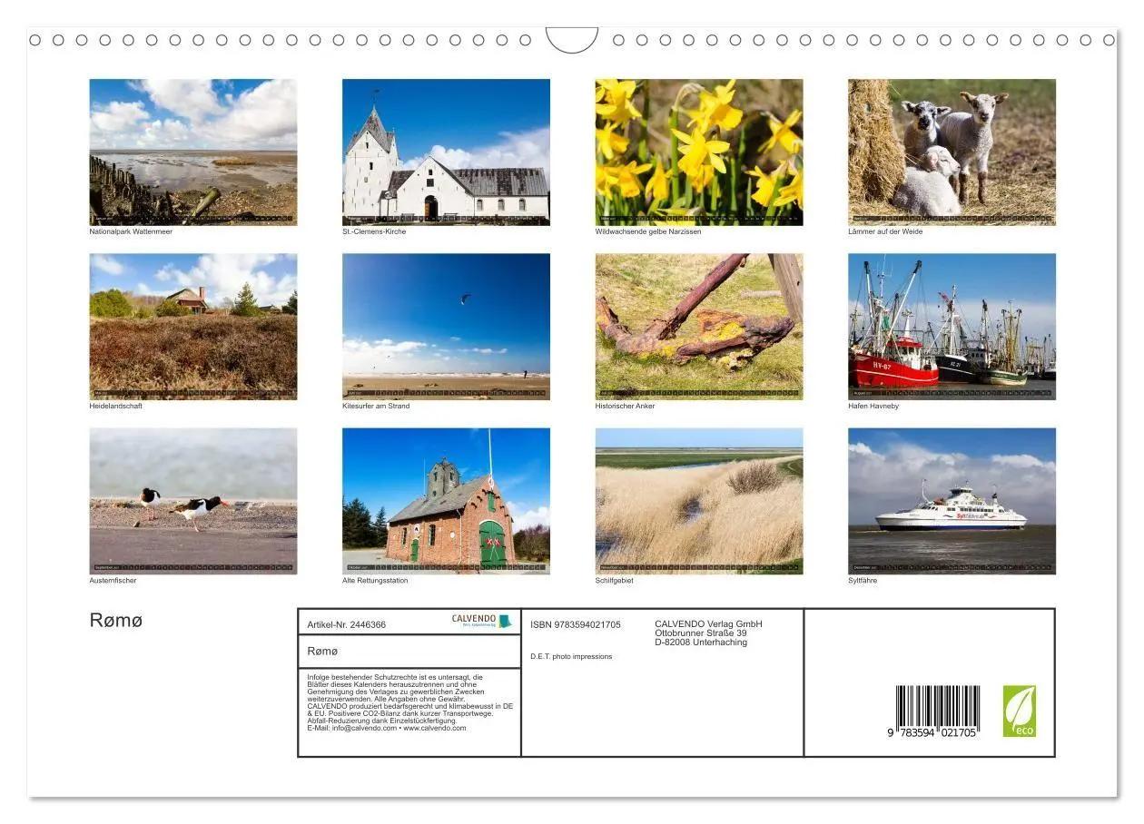 Bild: 9783594021705 | Rømø (Wandkalender 2027 DIN A3 quer), CALVENDO Monatskalender | 2027