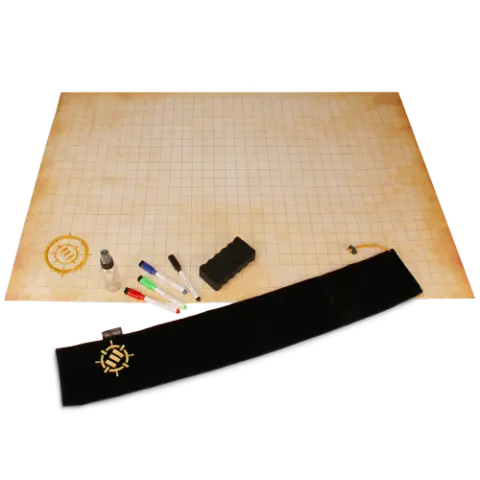 Cover: 637836611805 | ENHANCE RPG Grid Mat - Tabletop DnD Map (24x36 inch) Parchment...