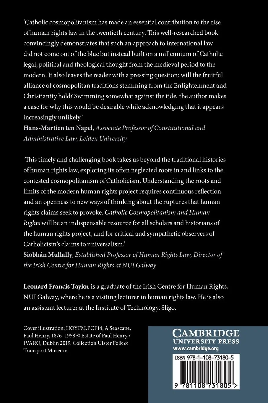 Rückseite: 9781108731805 | Catholic Cosmopolitanism and Human Rights | Leonard Francis Taylor