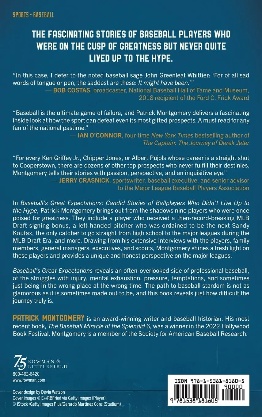 Rückseite: 9781538181805 | Baseball's Great Expectations | Patrick Montgomery | Buch | Englisch