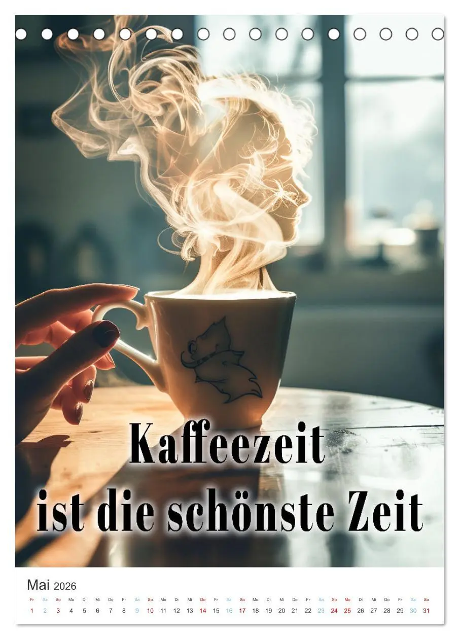 Bild: 9783516271805 | Kaffeegenuss für die Seele (Tischkalender 2026 DIN A5 hoch),...