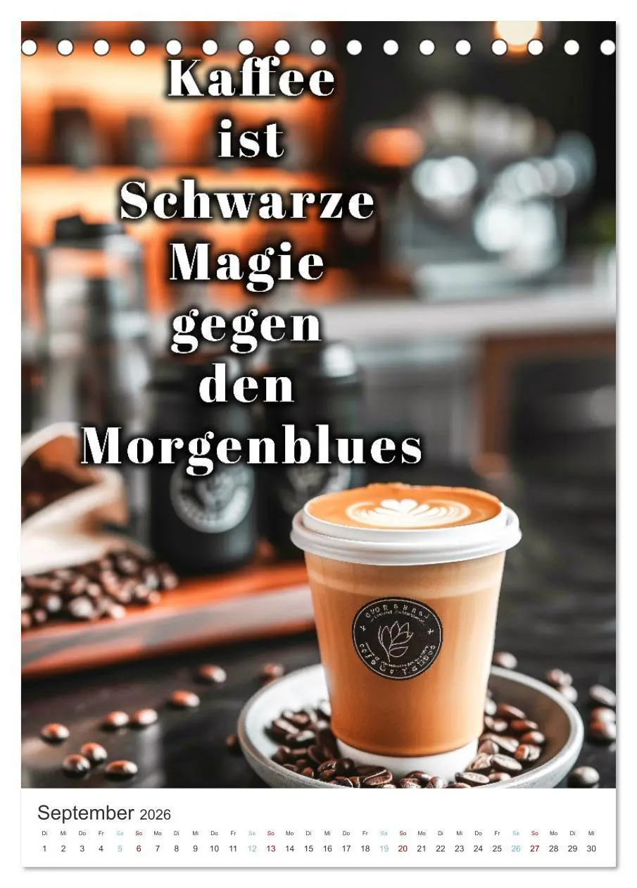 Bild: 9783516271805 | Kaffeegenuss für die Seele (Tischkalender 2026 DIN A5 hoch),...