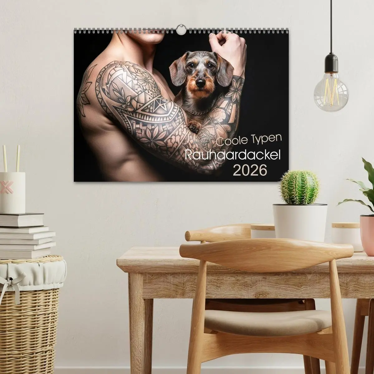 Bild: 9783516721805 | Coole Typen - Rauhaardackel (Wandkalender 2026 DIN A3 quer),...