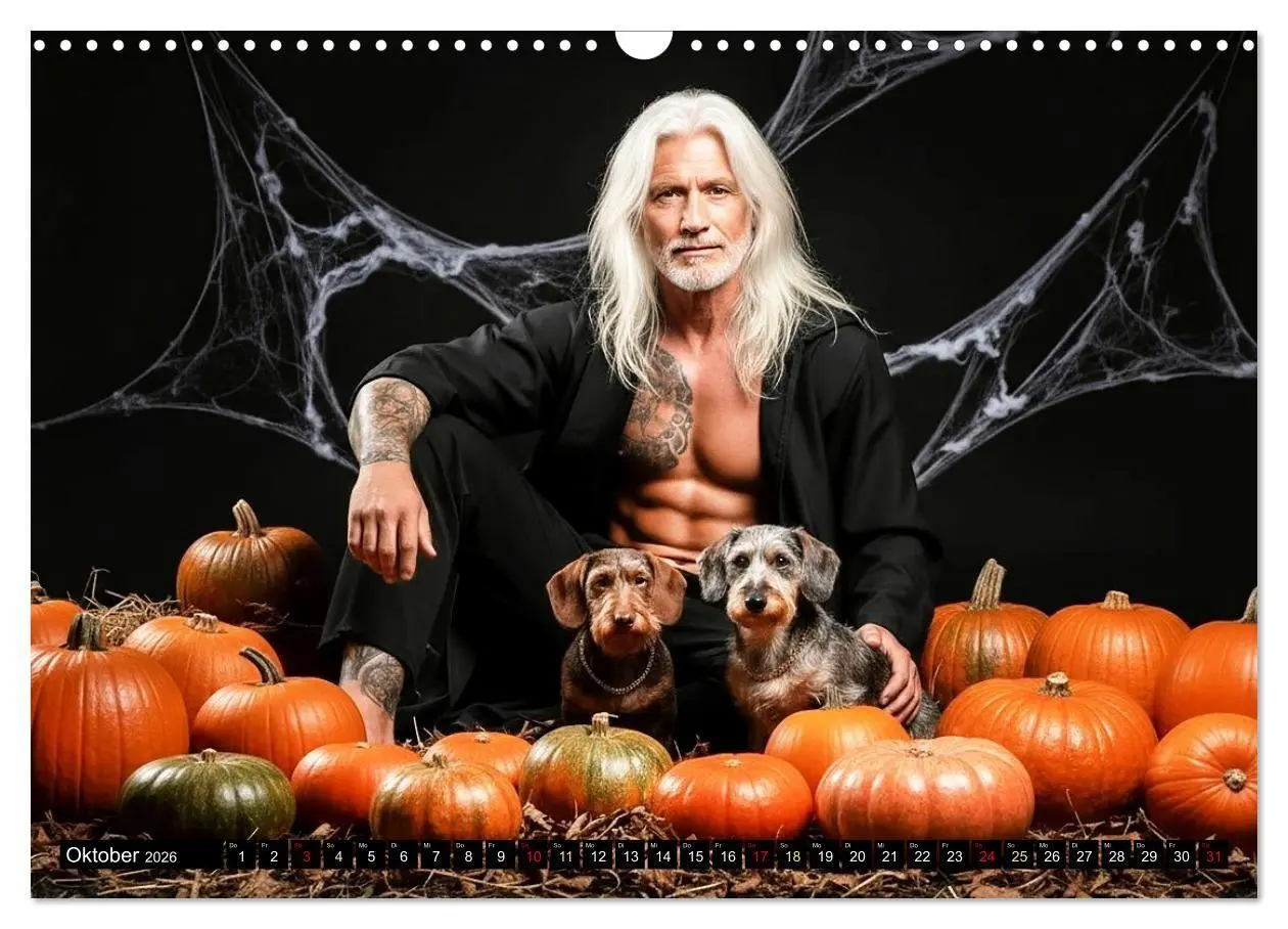 Bild: 9783516721805 | Coole Typen - Rauhaardackel (Wandkalender 2026 DIN A3 quer),...