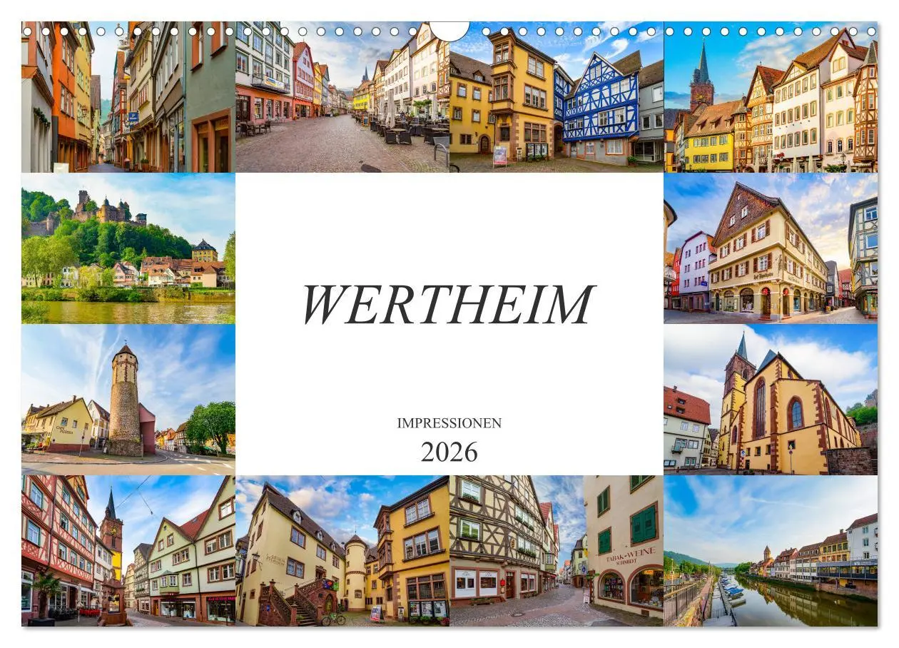 Cover: 9783457791905 | Wertheim Impressionen (Wandkalender 2026 DIN A3 quer), CALVENDO...