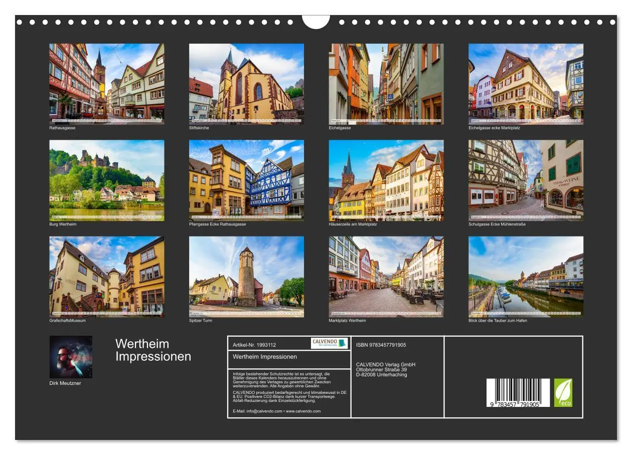 Bild: 9783457791905 | Wertheim Impressionen (Wandkalender 2026 DIN A3 quer), CALVENDO...