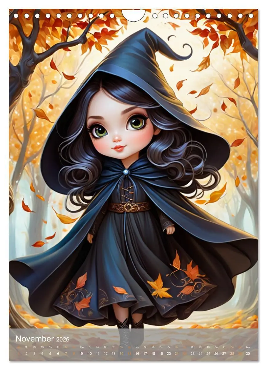 Bild: 9783516261905 | Niedliche Wetter Hexen (Wandkalender 2026 DIN A4 hoch), CALVENDO...