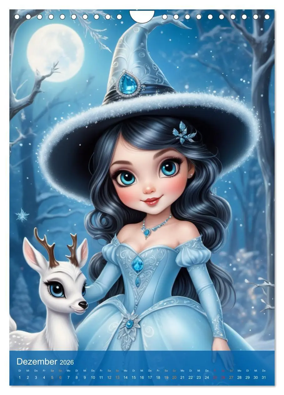 Bild: 9783516261905 | Niedliche Wetter Hexen (Wandkalender 2026 DIN A4 hoch), CALVENDO...