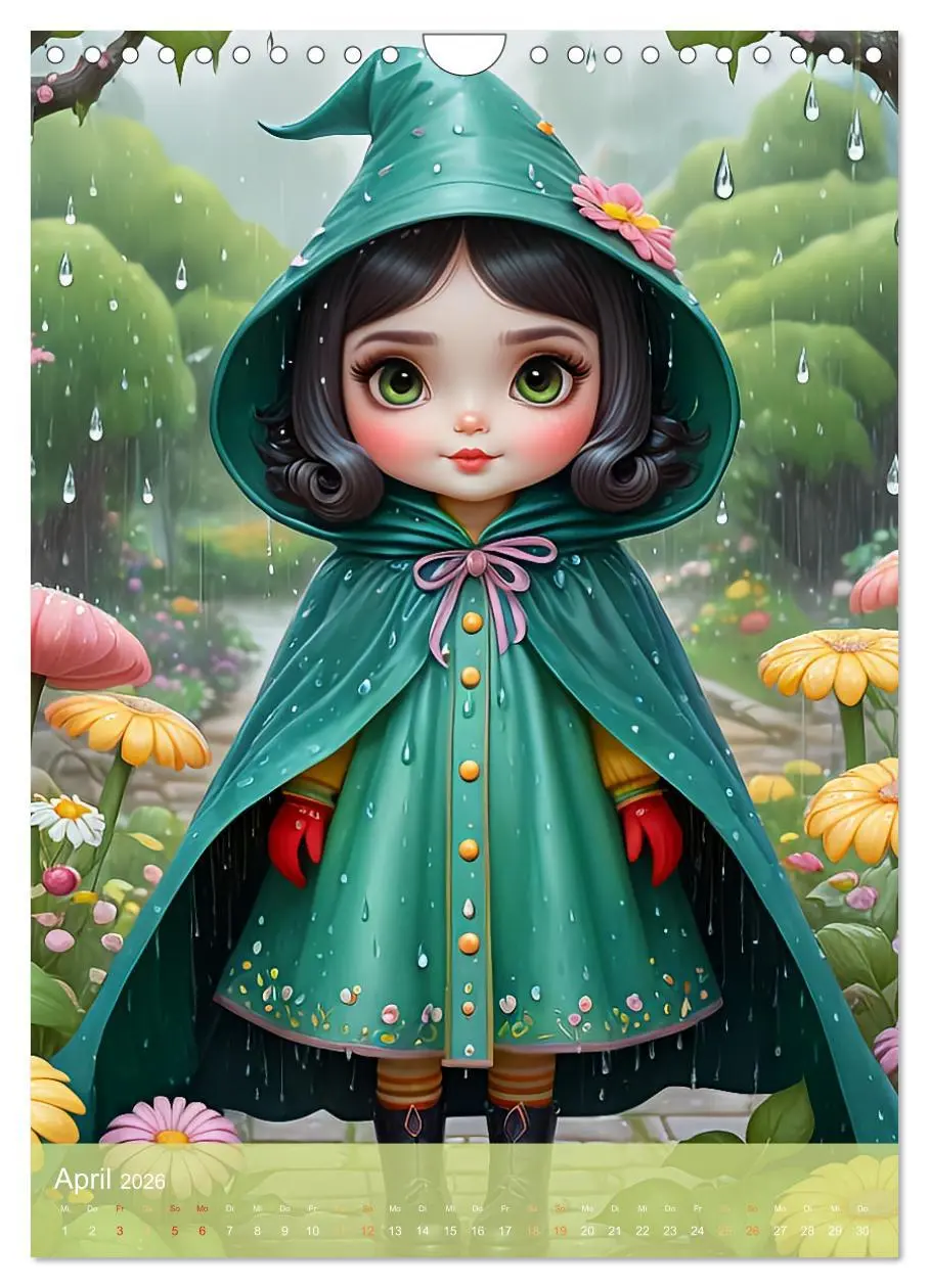 Bild: 9783516261905 | Niedliche Wetter Hexen (Wandkalender 2026 DIN A4 hoch), CALVENDO...