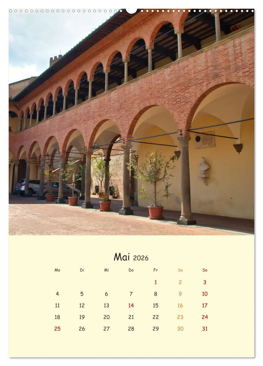 Bild: 9783516331905 | Siena - Impressionen (Wandkalender 2026 DIN A2 hoch), CALVENDO...