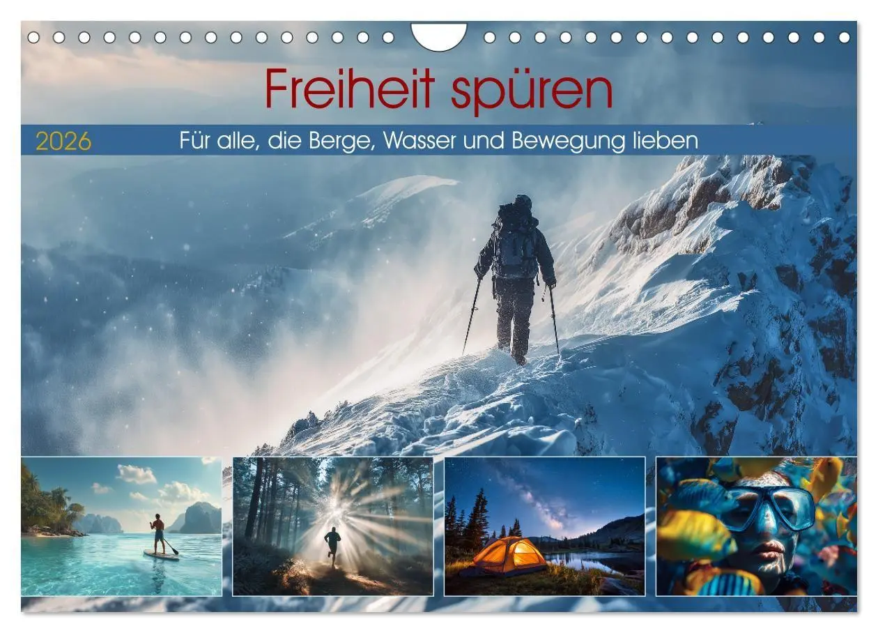 Cover: 9783516711905 | Freiheit spüren (Wandkalender 2026 DIN A4 quer), CALVENDO...