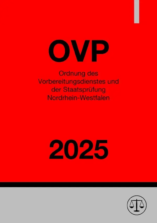 Cover: 9783819751905 | Ordnung des Vorbereitungsdienstes und der Staatsprüfung...