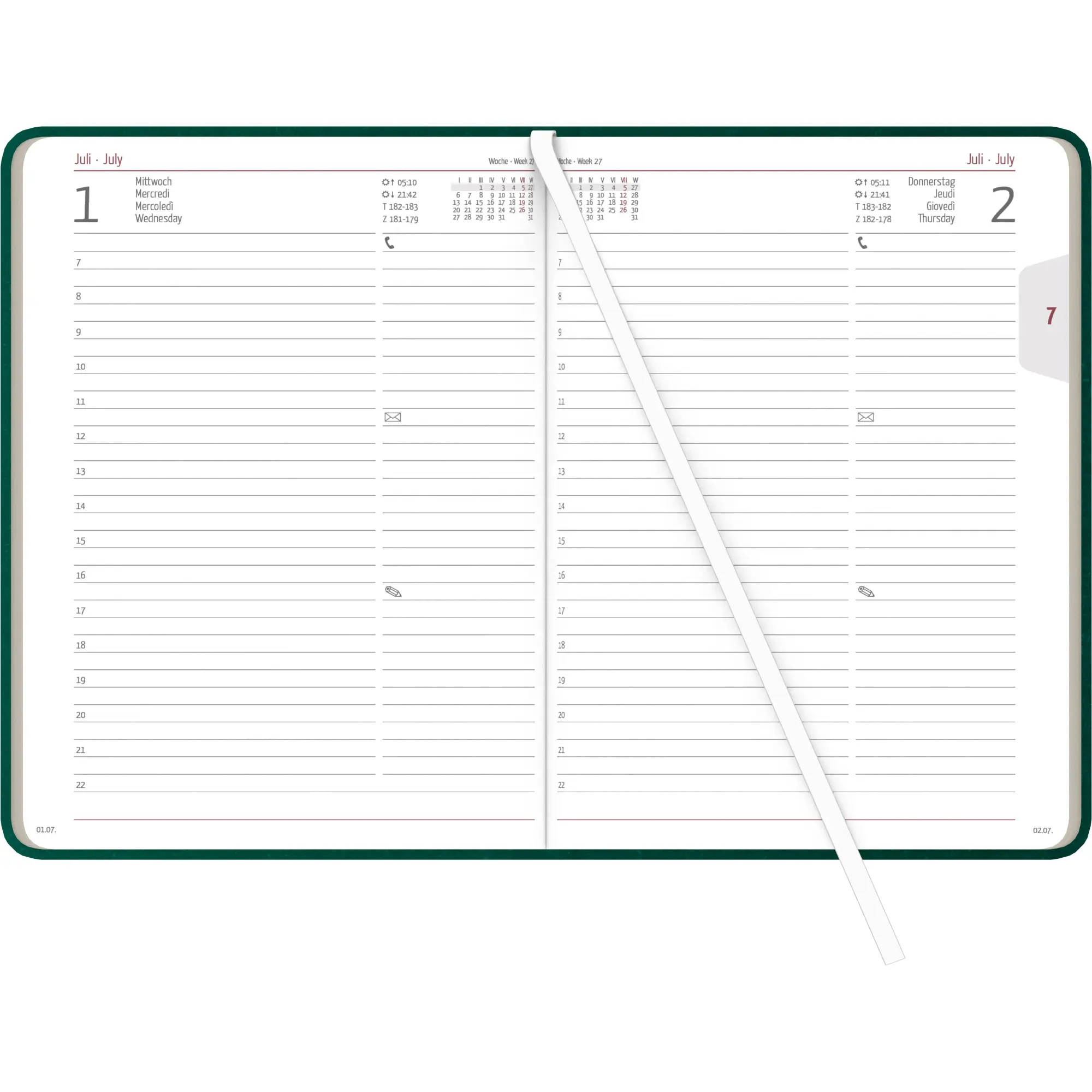 Bild: 4069095002005 | Buchkalender Nature Line Forest 2026 - Taschen-Kalender A5 - 1 Tag...