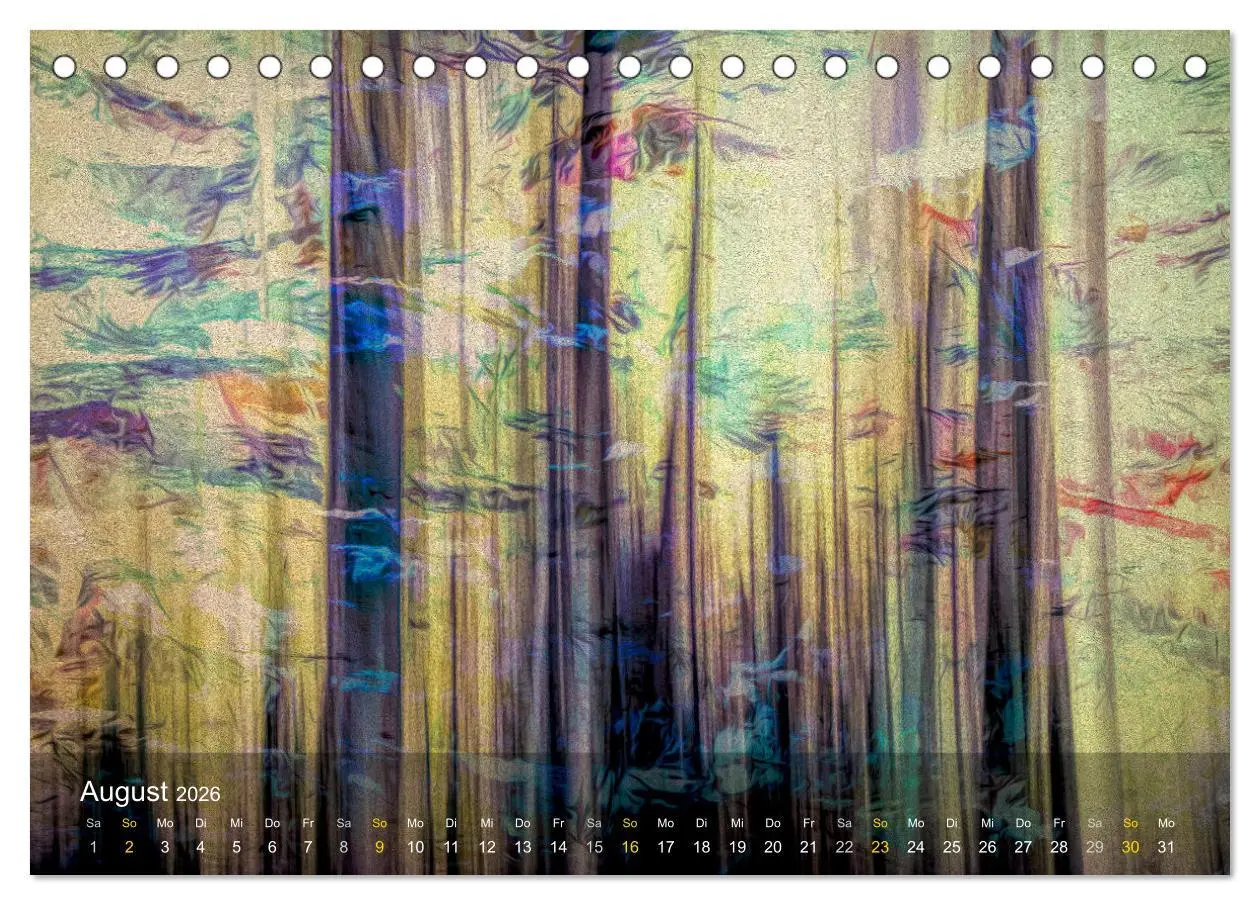 Bild: 9783457512005 | Das Schweigen der Bäume (Tischkalender 2026 DIN A5 quer), CALVENDO...