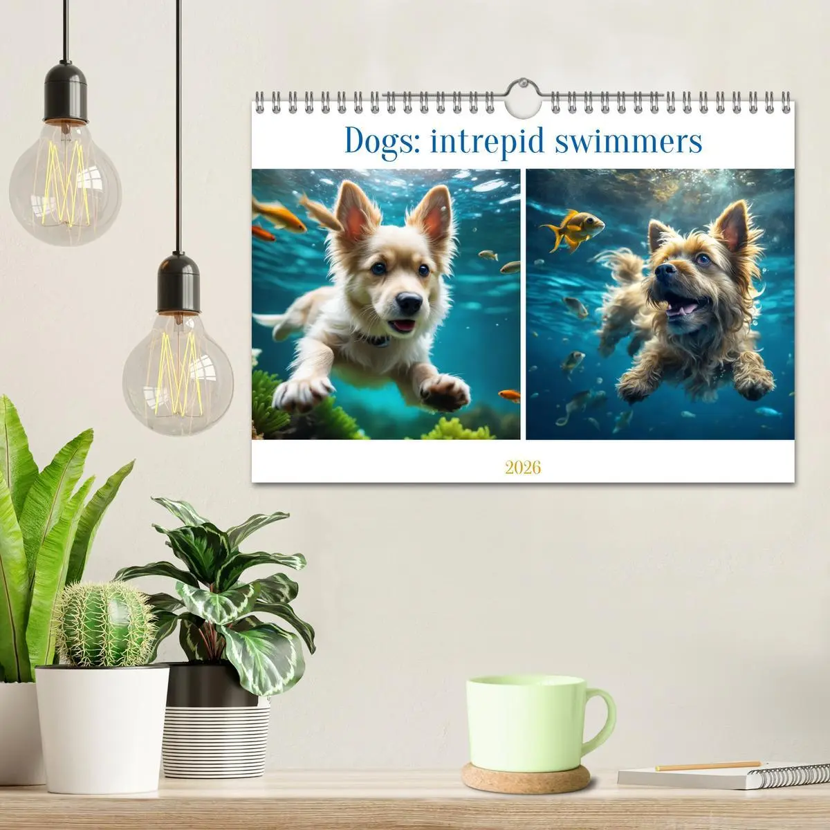 Bild: 9783516532005 | Dogs: intrepid swimmers (Wall Calendar 2026 DIN A4 landscape),...