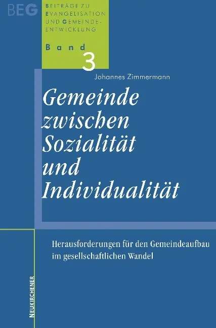Cover: 9783788722005 | Gemeinde zwischen Sozialität und Individualität | Johannes Zimmermann