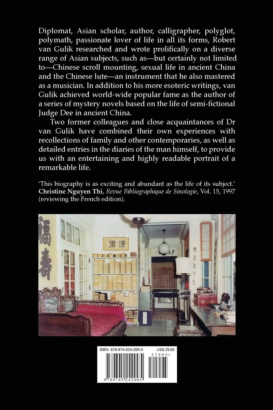 Rückseite: 9789745242005 | Dutch Mandarin | The Life and Work of Robert Hans van Gulik | Buch