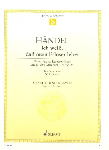 Cover: 9790001092005 | Der Messias | Georg Friedrich Händel | Buch | Schott Music