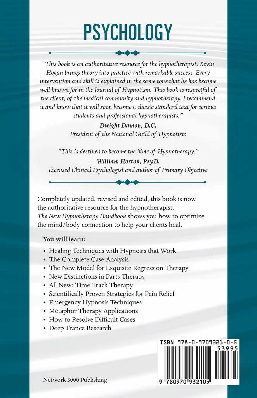 Rückseite: 9780970932105 | The New Hypnotherapy Handbook | Kevin Hogan | Taschenbuch | Englisch