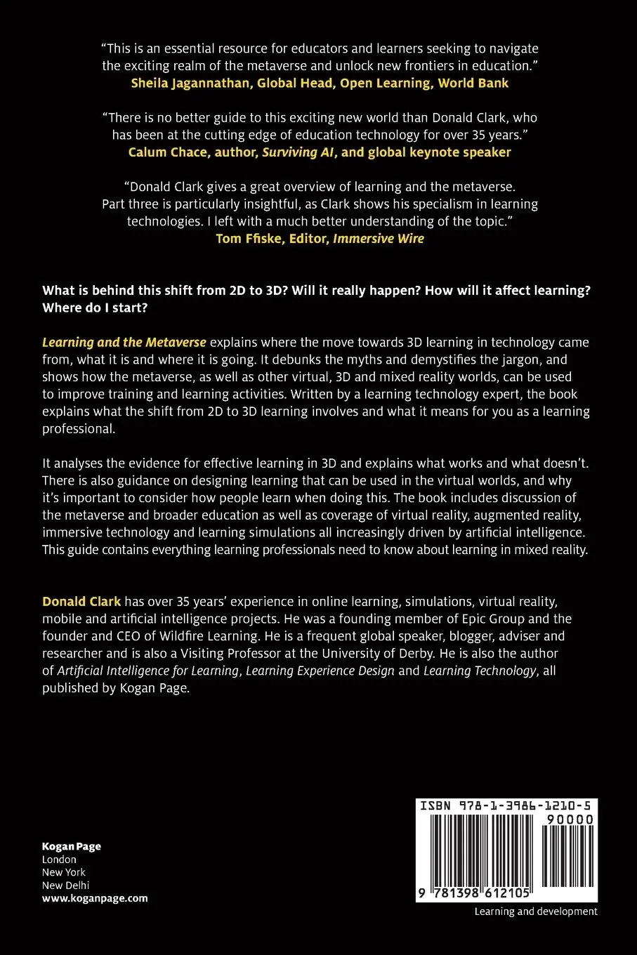 Rückseite: 9781398612105 | Learning and the Metaverse | What This Technology Means for L&amp;d | Buch