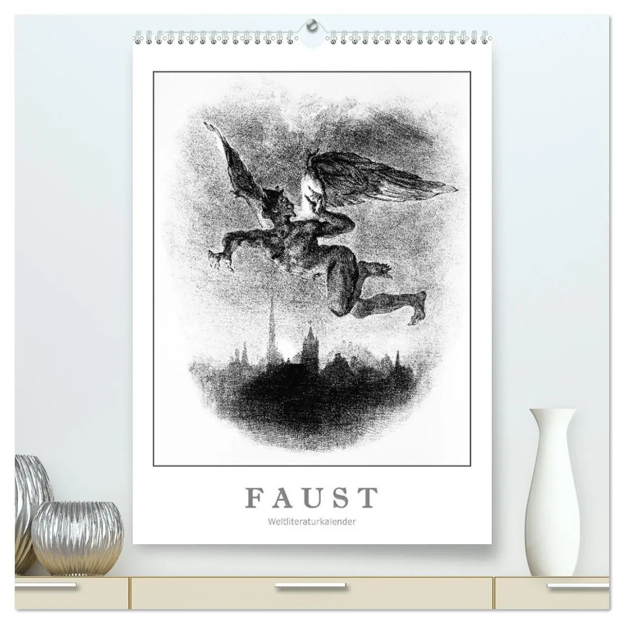 Cover: 9783457292105 | Faust - Weltliteraturkalender (hochwertiger Premium Wandkalender...