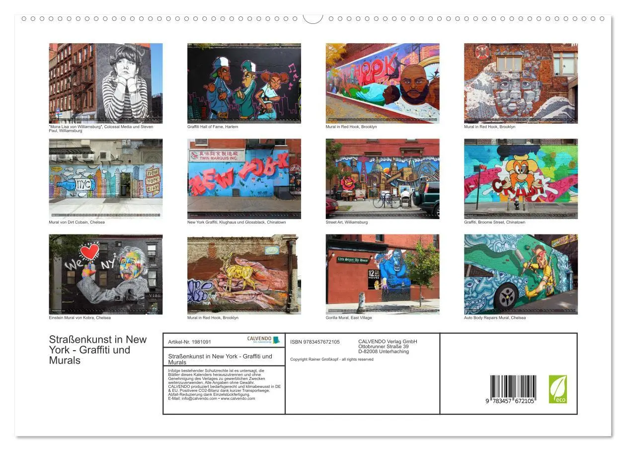 Bild: 9783457672105 | Straßenkunst in New York - Graffiti und Murals (hochwertiger...
