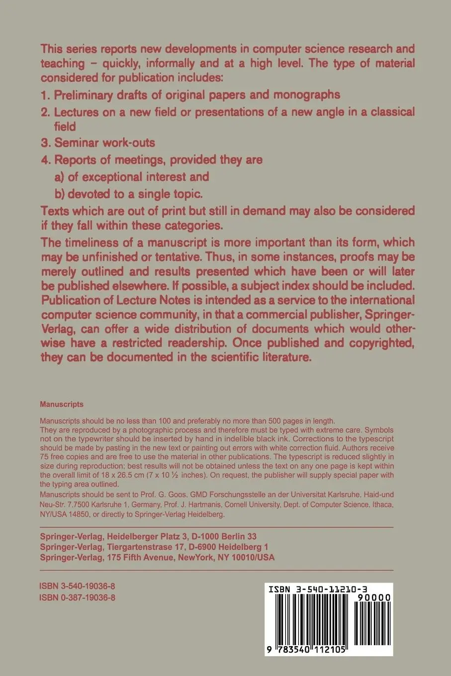 Rückseite: 9783540112105 | Axiomatising the Logic of Computer Programming | R. Goldblatt | Buch