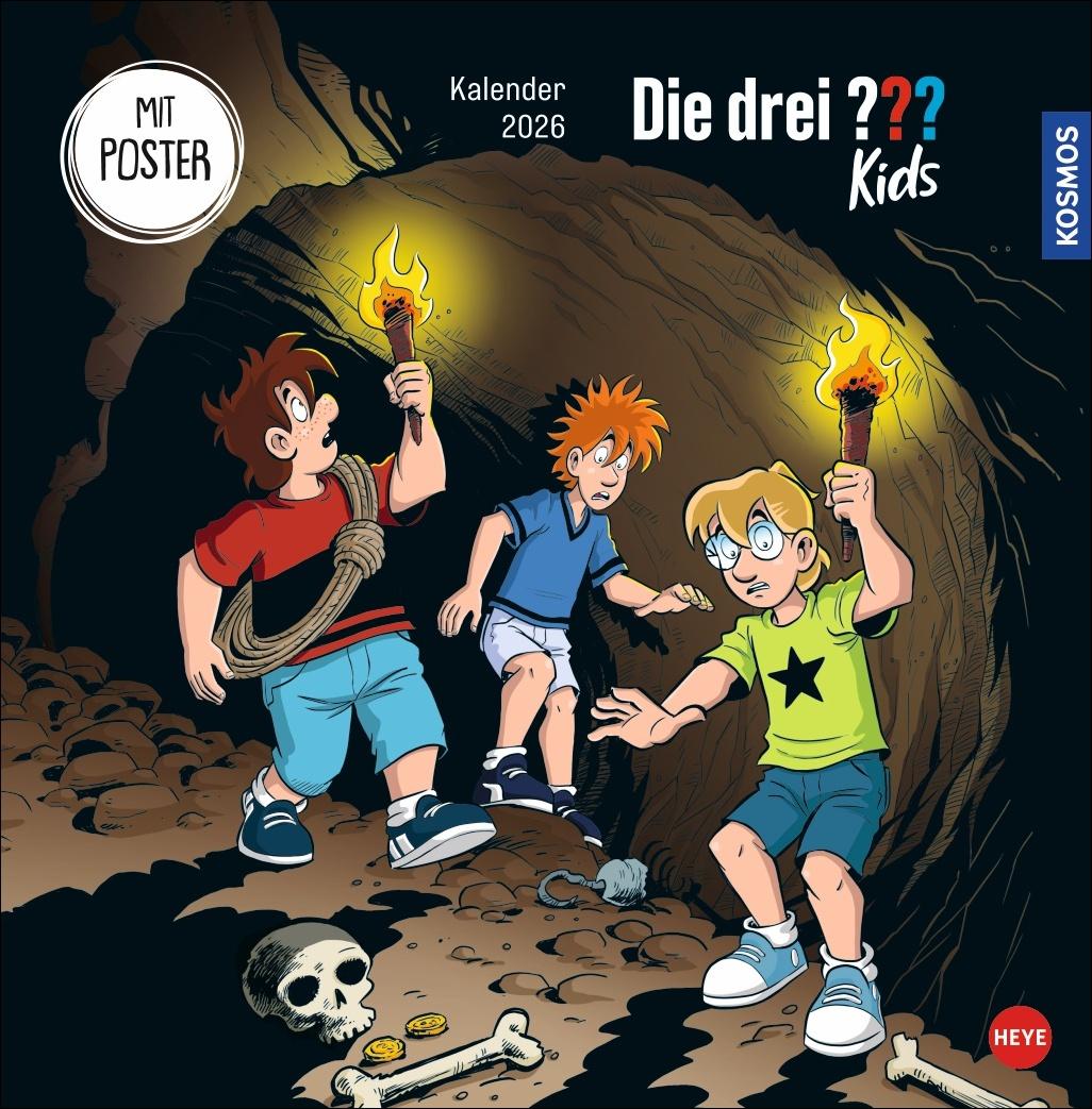 Cover: 9783756412105 | Die drei ??? Kids Broschurkalender 2026 | Kalender | 28 S. | Deutsch
