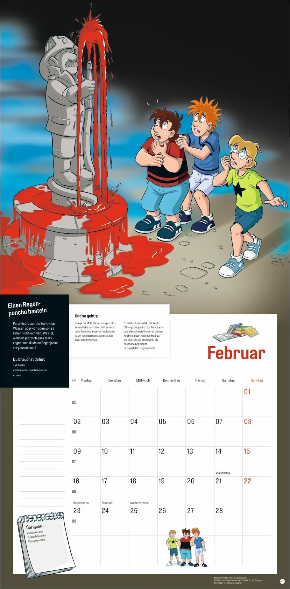 Bild: 9783756412105 | Die drei ??? Kids Broschurkalender 2026 | Kalender | 28 S. | Deutsch