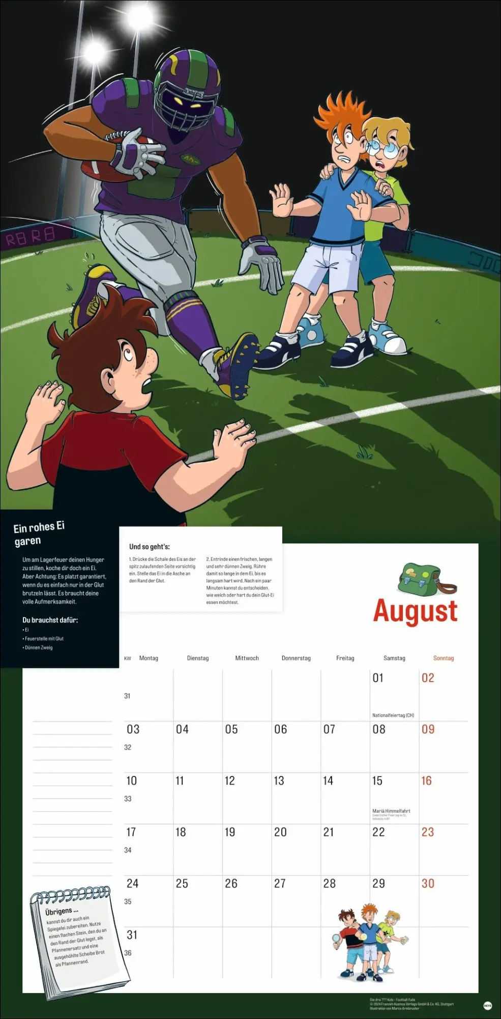 Bild: 9783756412105 | Die drei ??? Kids Broschurkalender 2026 | Kalender | 28 S. | Deutsch