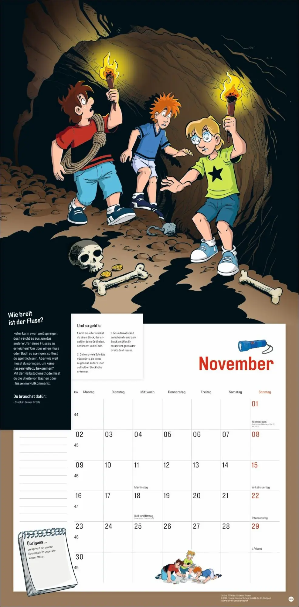 Bild: 9783756412105 | Die drei ??? Kids Broschurkalender 2026 | Kalender | 28 S. | Deutsch