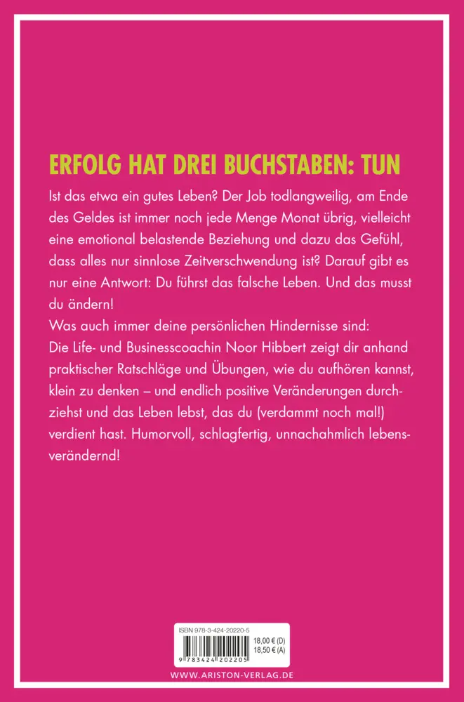 Bild: 9783424202205 | Just fucking do it! | Hör auf, dich kleinzumachen. Ändere dein Leben!