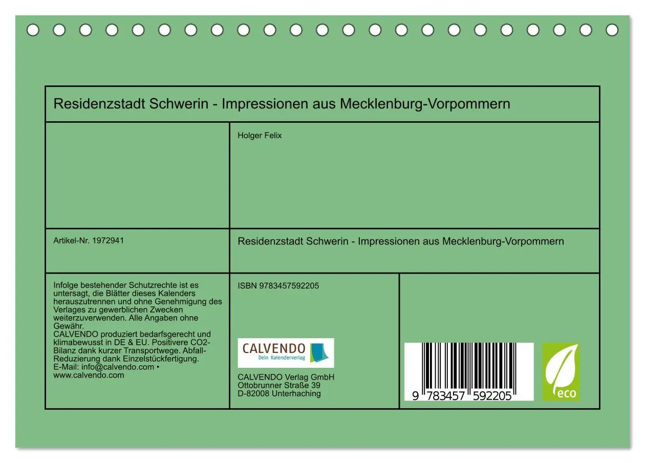 Bild: 9783457592205 | Residenzstadt Schwerin - Impressionen aus Mecklenburg-Vorpommern...