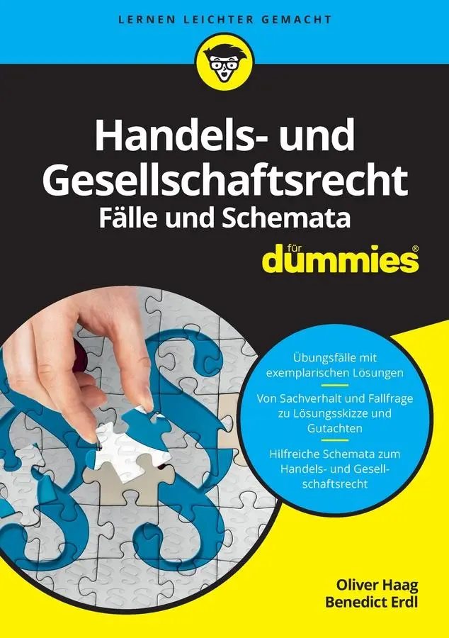 Cover: 9783527712205 | Handels- und Gesellschaftsrecht Fälle und Schemata für Dummies | Buch