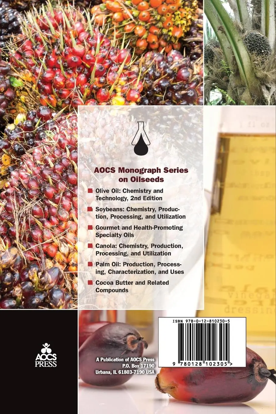 Rückseite: 9780128102305 | Palm Oil | Production, Processing, Characterization, and Uses | Buch