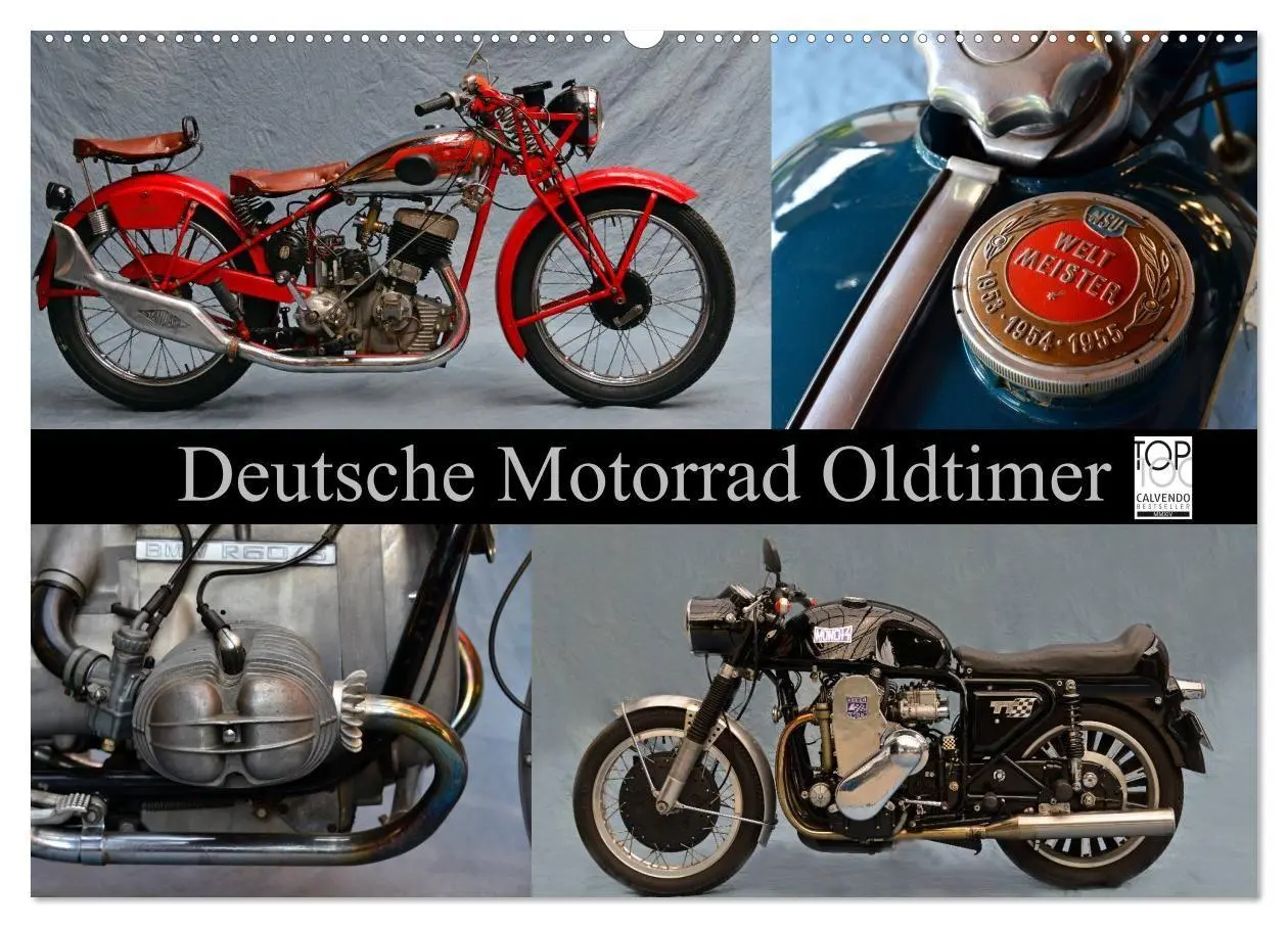 Cover: 9783594102305 | Deutsche Motorrad Oldtimer (Wandkalender 2027 DIN A2 quer),...